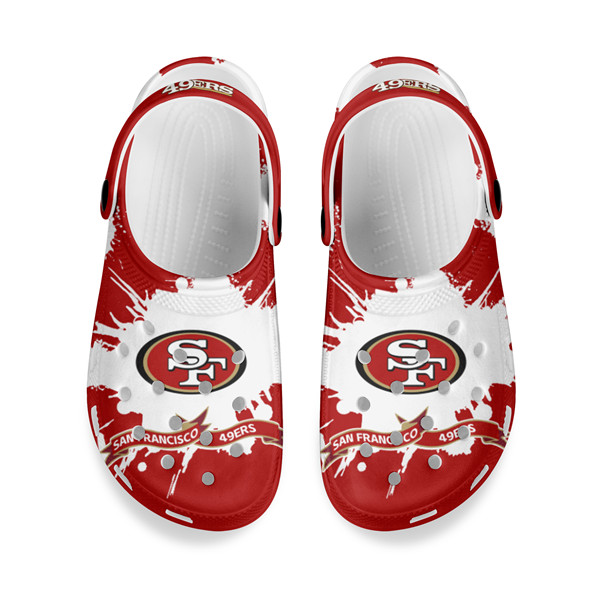Women's San Francisco 49ers Bayaband Clog Shoes 002 Women's San Francisco 49ers Bayaband Clog Shoes 002